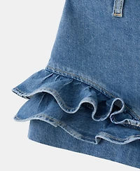 Mango Women's Ruffled Mini Shorts