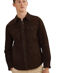 Regency Leathers Men's Gem Western Suede Shirt