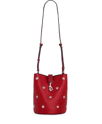 Rebecca Minkoff Megan Leather with Small Stars Bucket Handbag