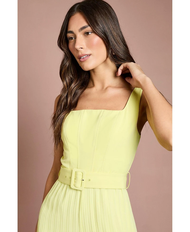 Coast Women's Seam Detail Pleated Wide Leg Jumpsuit