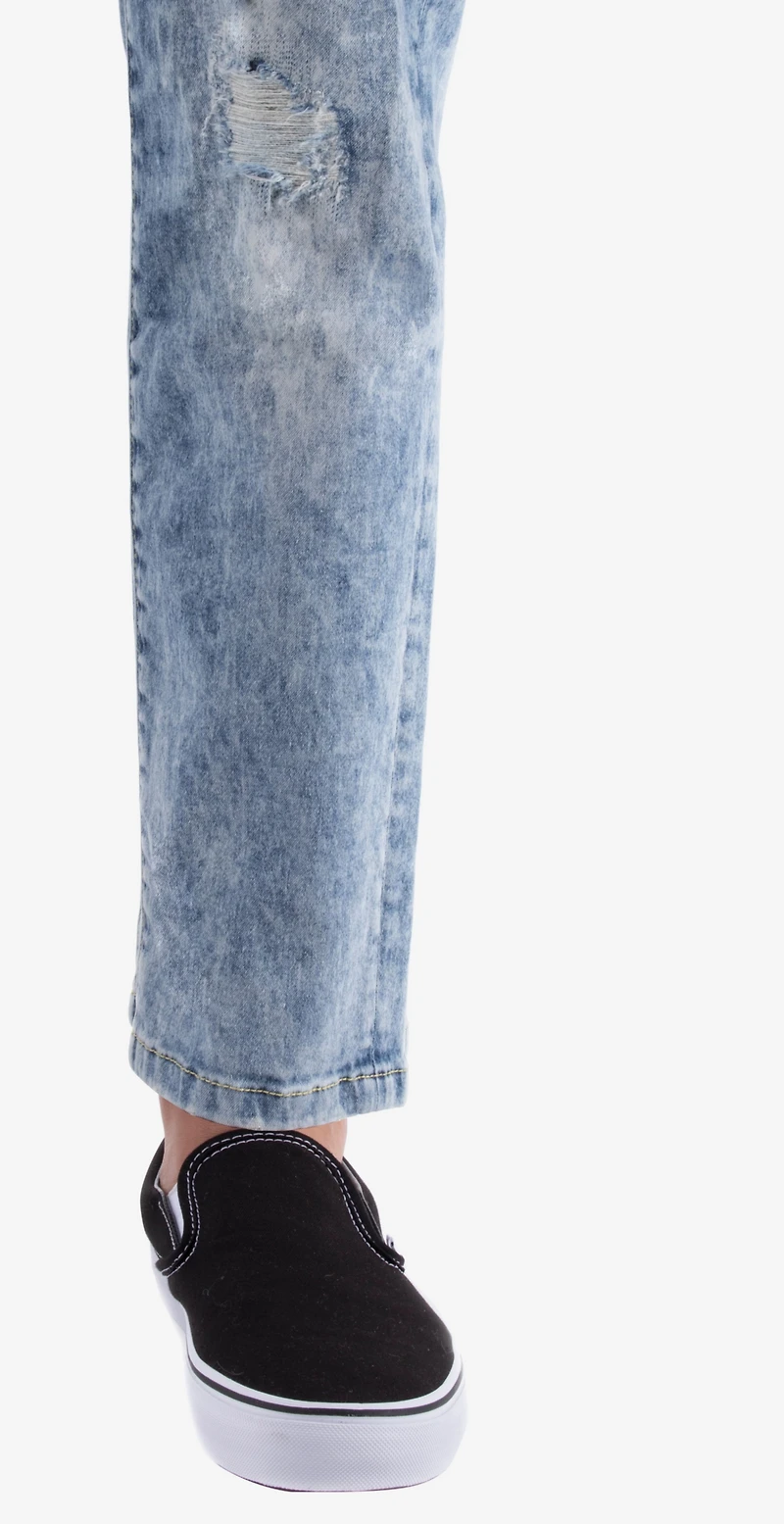 Men's Stretch Distressed Skinny Jeans