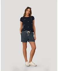 Cable and Gauge Women's Printed Star Slub Tee