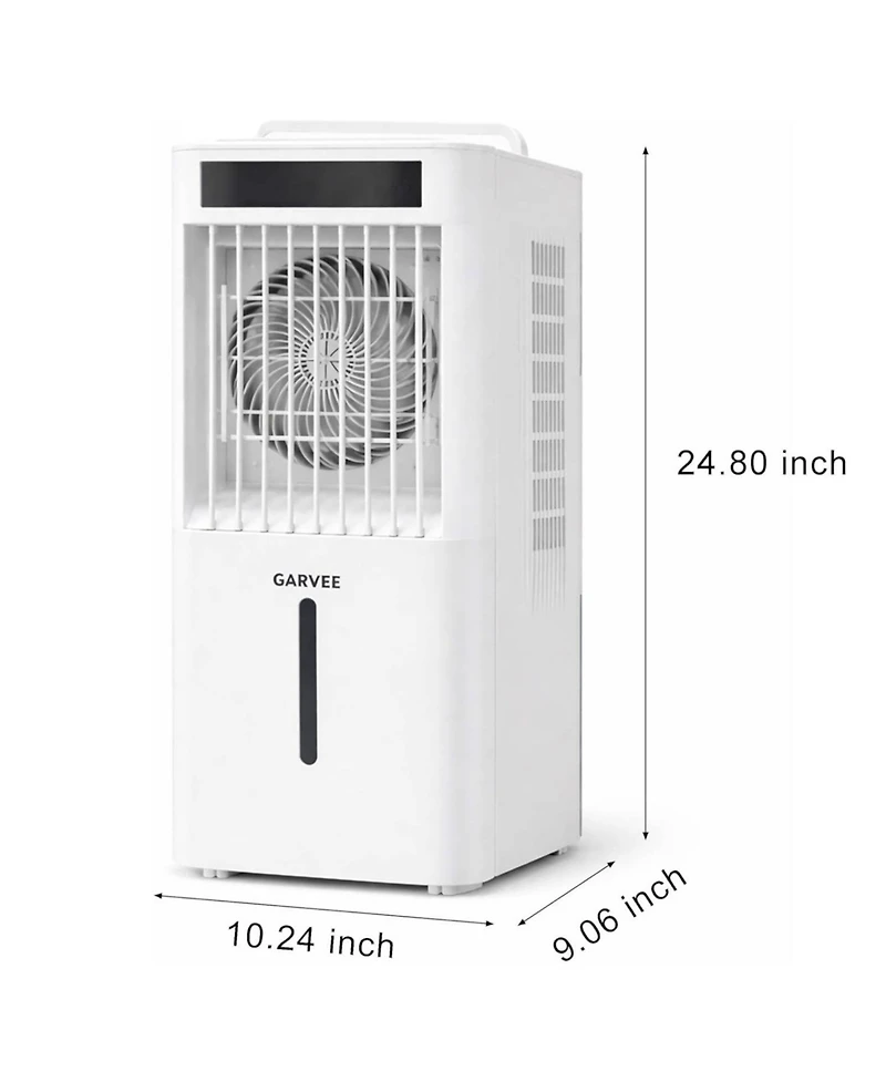 Xo 3-Speed Evaporative Cooler, Cooling Fan for Living Room, Office and Garage with 2.6 gal Water Tank