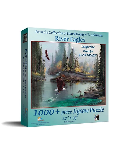 SunsOut River Eagles 1000 piece Jigsaw Puzzle for Adults Large Pieces