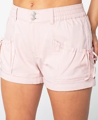 Celebrity Pink Juniors' Ribbon Bow-Pocket Shorts