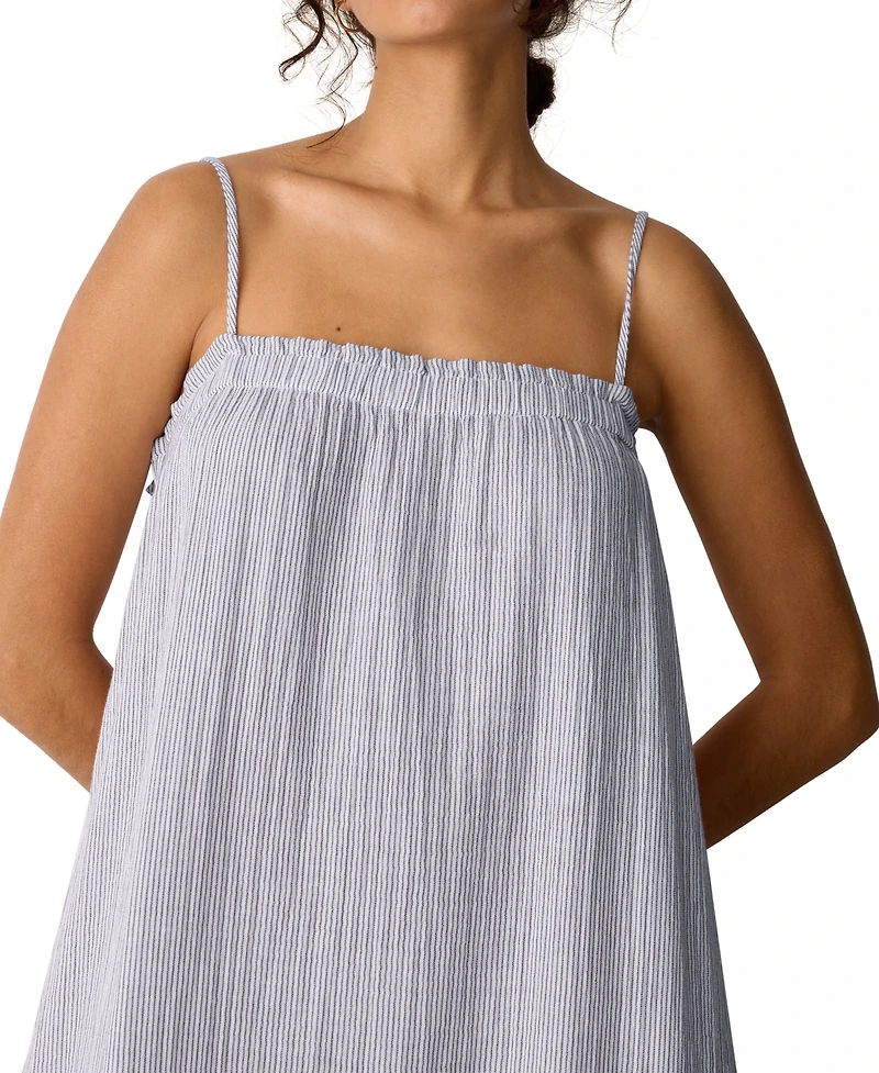 Eileen Fisher Women's Shirred Square Neck Maxi Dress, Regular And Plus