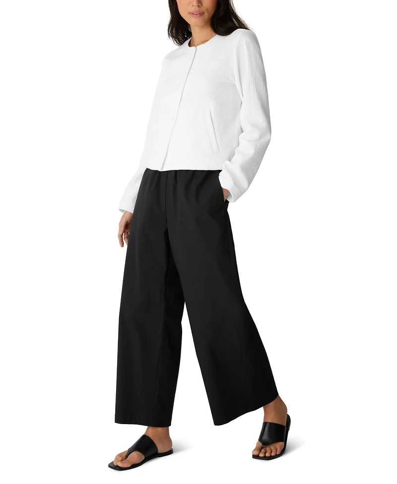 Eileen Fisher Women's Round Neck Jacket