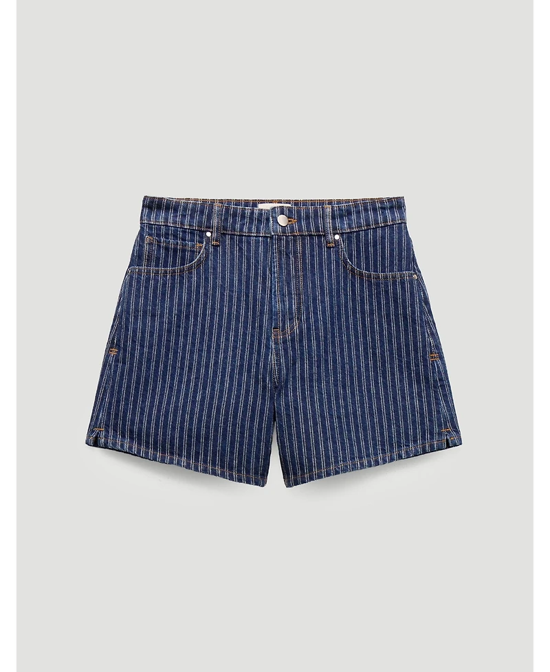 Hush Women's Essential Denim Striped Shorts