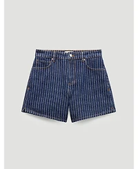 Hush Women's Essential Denim Striped Shorts