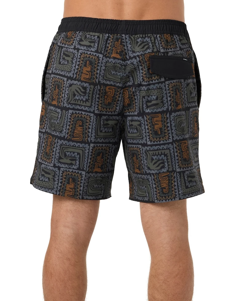 O'Neill Men's Hermosa Printed Swim Trunks