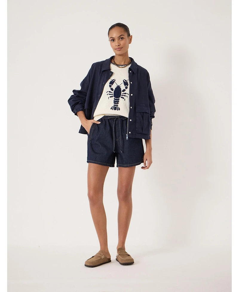 Hush Women's Betty Denim Pull On Shorts