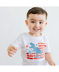 Sweet Wink Toddler Boys All American Dino Short Sleeve T-Shirt
