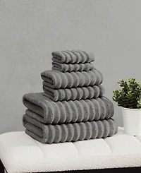 Borghese Roma Ribbed Zero Twist Cotton 6-Pc. Towel Set