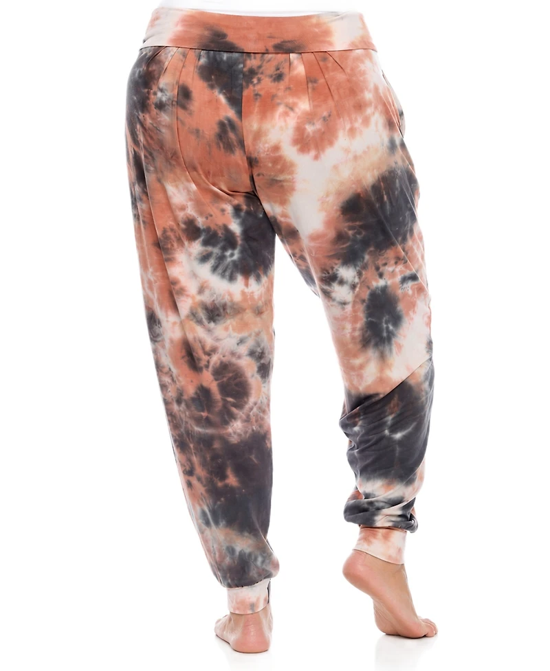 White Mark Plus Tie Dye Lounge Jogger Pants