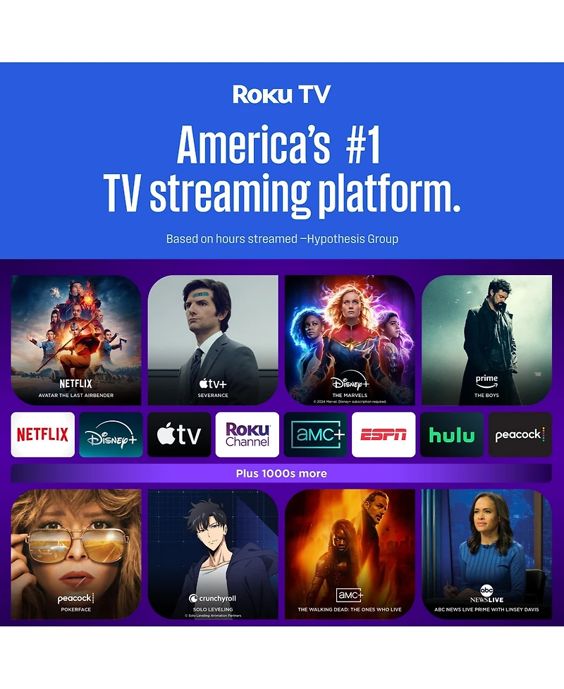 Westinghouse 43" Roku 4K Uhd Smart Tv w/ HDR10, Apple HomeKit, Alexa & Google Assistant