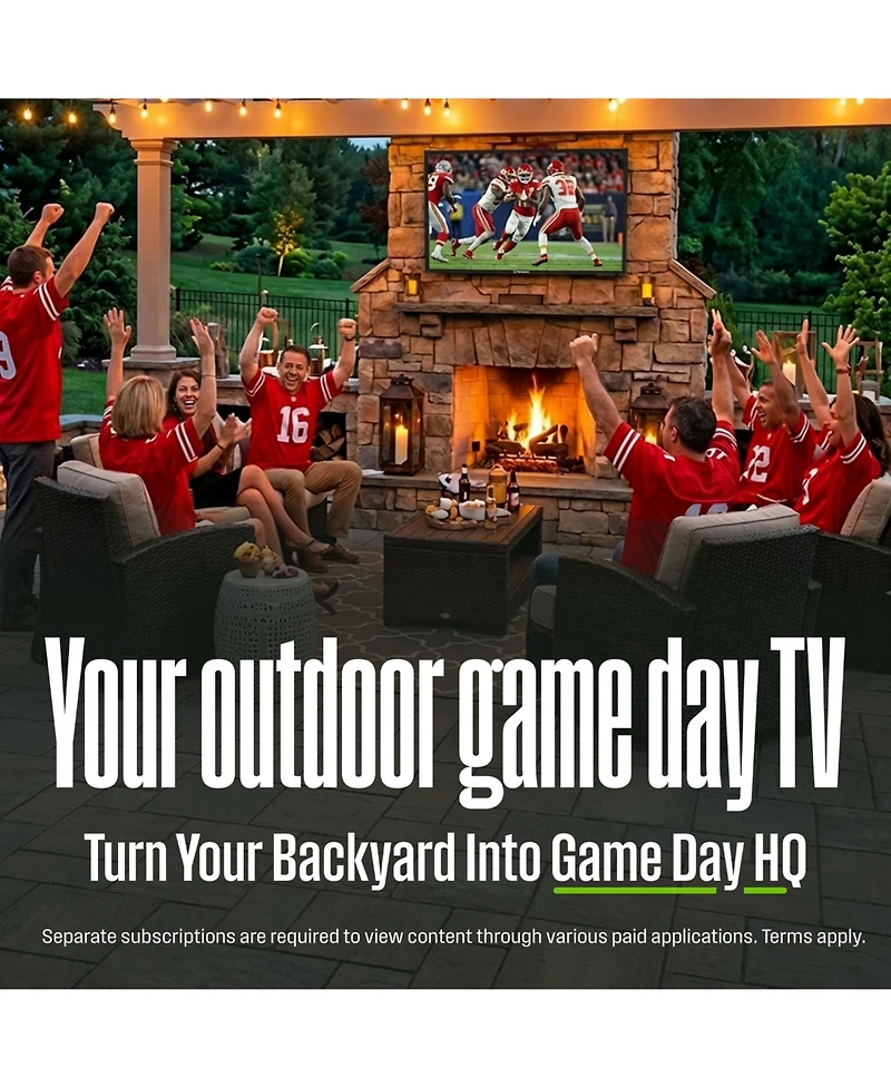 Westinghouse 55" 4K Outdoor Tv, 700+ Nits Bright Display, Anti-Glare, Xumo Smart Tv, Weather-Resistant