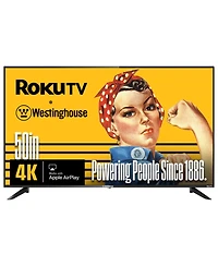 Westinghouse 50" Roku 4K Uhd Smart Tv w/ Hdr, Apple HomeKit, Alexa & Google Assistant