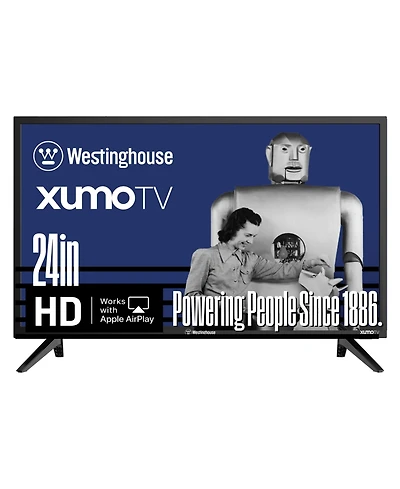 Westinghouse 24" Hd Xumo Smart Tv w/ Apple AirPlay, HomeKit & Voice Remote