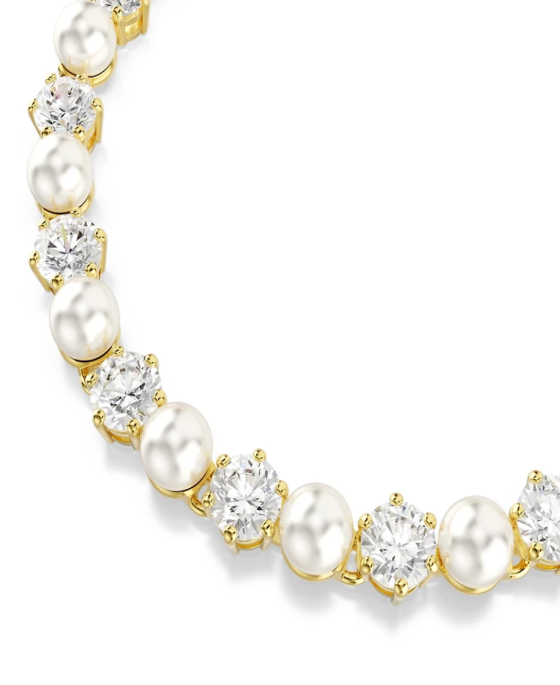Swarovski Gold-Tone Plated Tennis Bracelet