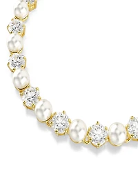 Swarovski Gold-Tone Plated Tennis Bracelet
