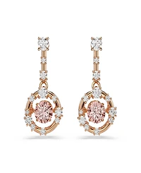 Swarovski Rose Gold-Tone Plated Star Inspired Drop Earrings