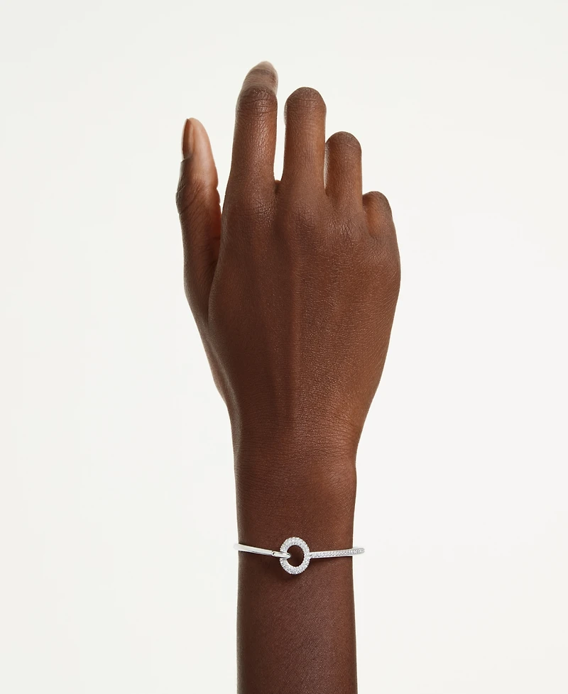 Swarovski Rhodium-Plated Dextera Bangle Bracelet