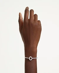 Swarovski Rhodium-Plated Dextera Bangle Bracelet
