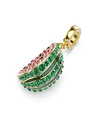 Swarovski Gold-Tone Plated Watermelon Slice Charm