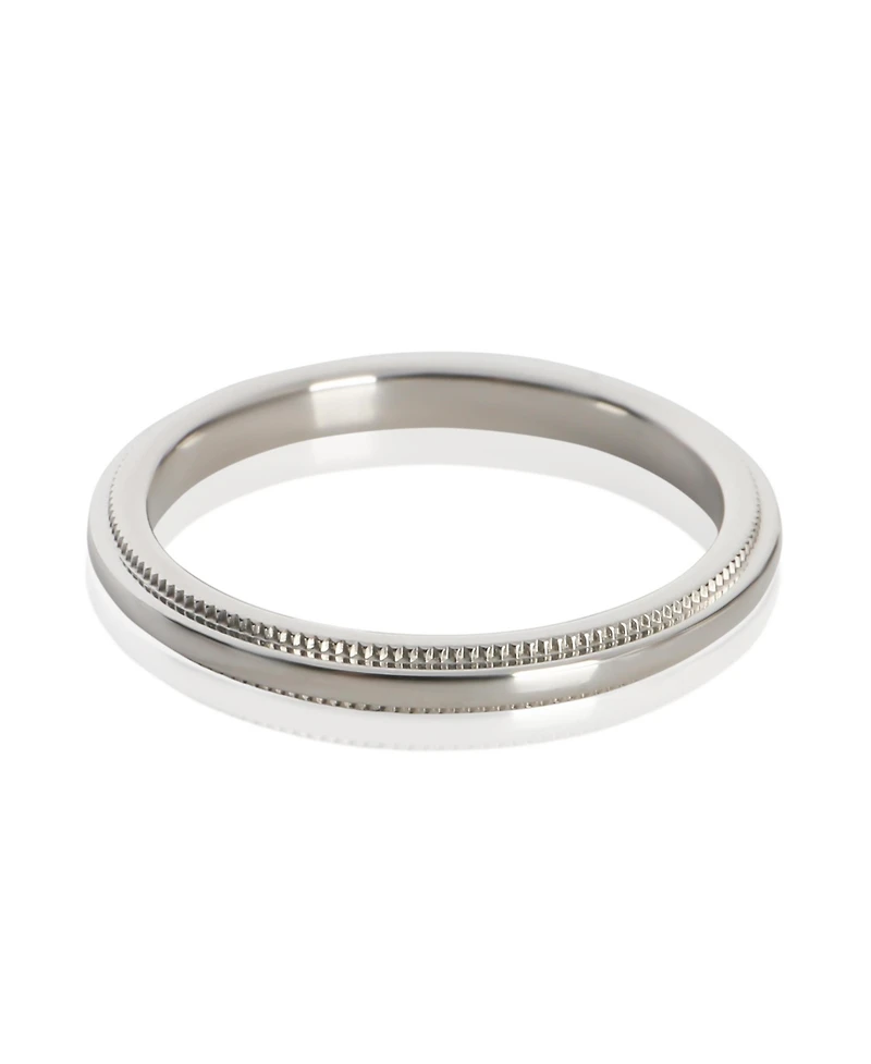 Pre-Owned Tiffany & Co Platinum 2mm Milgrain Band