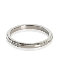 Pre-Owned Tiffany & Co Platinum 2mm Milgrain Band