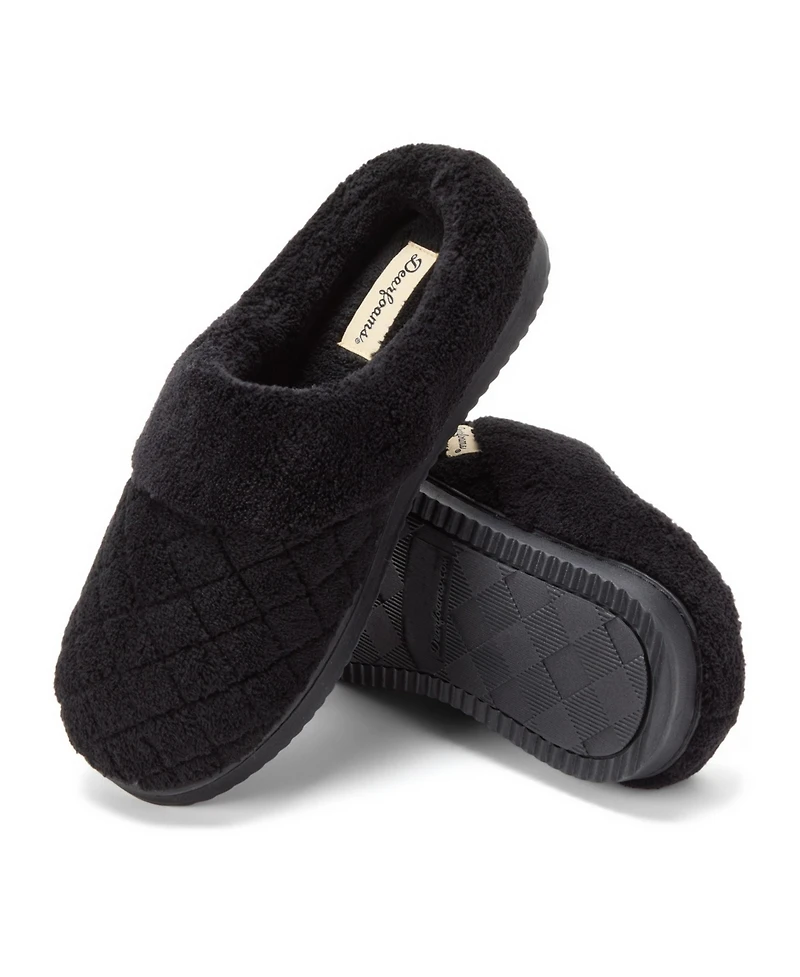 Dearfoams Women's Libby Quilted Terry Clog Slippers