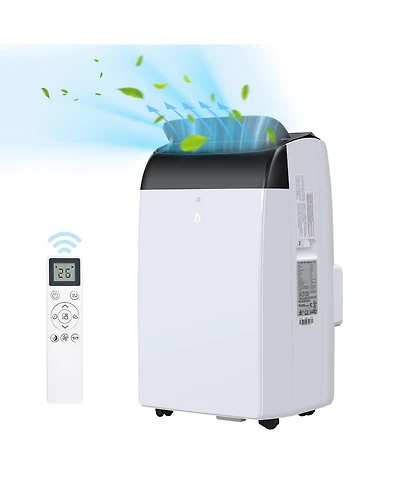 Xo 14,000 Btu Portable Ac for Rooms up to 750 Sq. Ft. with Cooling, Fan, Dehumidifier, Auto Swing, Sleep Mode, 3-Speed Fan