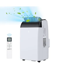 Xo 14,000 Btu Portable Ac for Rooms up to 750 Sq. Ft. with Cooling, Fan, Dehumidifier, Auto Swing, Sleep Mode, 3-Speed Fan