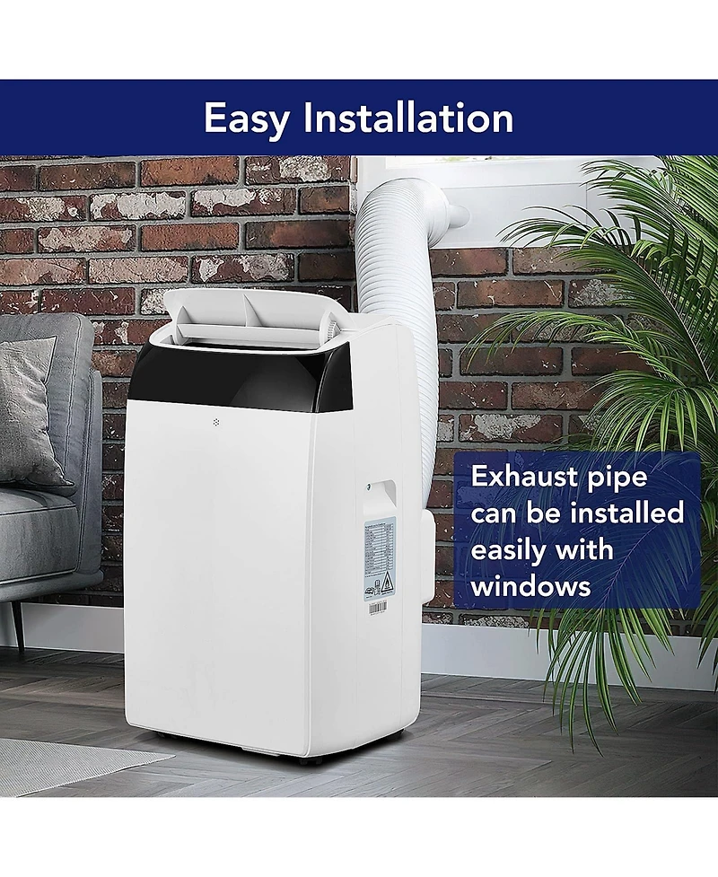 Xo 14,000 Btu 3-in-1 Portable Ac for Rooms Up to 750 Sq. Ft., Ultra-Quiet Energy Saving Dehumidifier and Fan, Remote