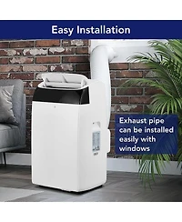 Xo 14,000 Btu 3-in-1 Portable Ac for Rooms Up to 750 Sq. Ft., Ultra-Quiet Energy Saving Dehumidifier and Fan, Remote