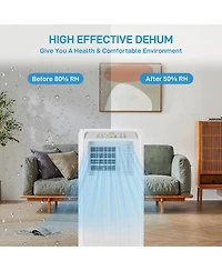Xo 10000 Btu Portable Air Conditioner with Remote, 3-in-1 Cooling, Dehumidifier and Fan for Rooms up to 450 Sq.Ft