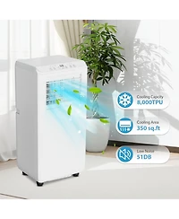Xo 8,000 Btu Portable Ac, Remote, 24-Hour Timer and Quiet Operation for Bedrooms, Offices and Dorm Rooms, Window Kit