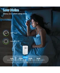 Xo 10,000 Btu Portable ACs, 3-in-1 Cooling, Fan and Dehumidifier, Quiet Led Display Unit with Remote and Sleep Mode