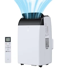 Xo 12,000 Btu Portable Air Conditioner with 3-in-1 Cooling, Fan and Dehumidifier, Led Display, Remote and Window Kit