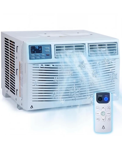 Xo 10000 Btu Smart Window Ac, WiFi Air Conditioner, Cools 450 Sq. Ft, App and Remote Control, Timer, 115V