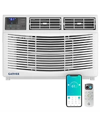 Xo 10000 Btu Window Ac Unit, Remote Control Air Conditioner, Cools 450 Sq. Ft, 3 Speeds, Quiet, Easy Install