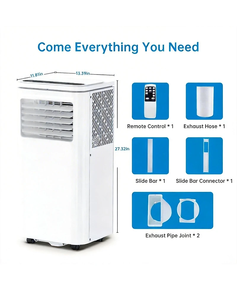 Xo 10000 Btu Portable Air Conditioners, with Cooling, Dehumidifier and Fan