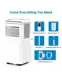 Xo 10000 Btu Portable Air Conditioners, with Cooling, Dehumidifier and Fan