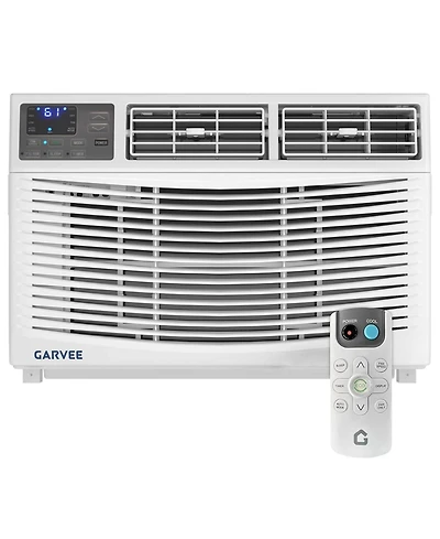 Xo Btu Window Air Conditioner with Remote Control, Cools Rooms Up to Sq. ft. Easy Install Kit, for Bedroom