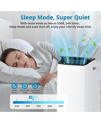 Xo 14000 Btu Free Standing Portable Air Conditioners with Remote Control with Fan and Dehumidifier, Cools Room up to 750 sq.ft.