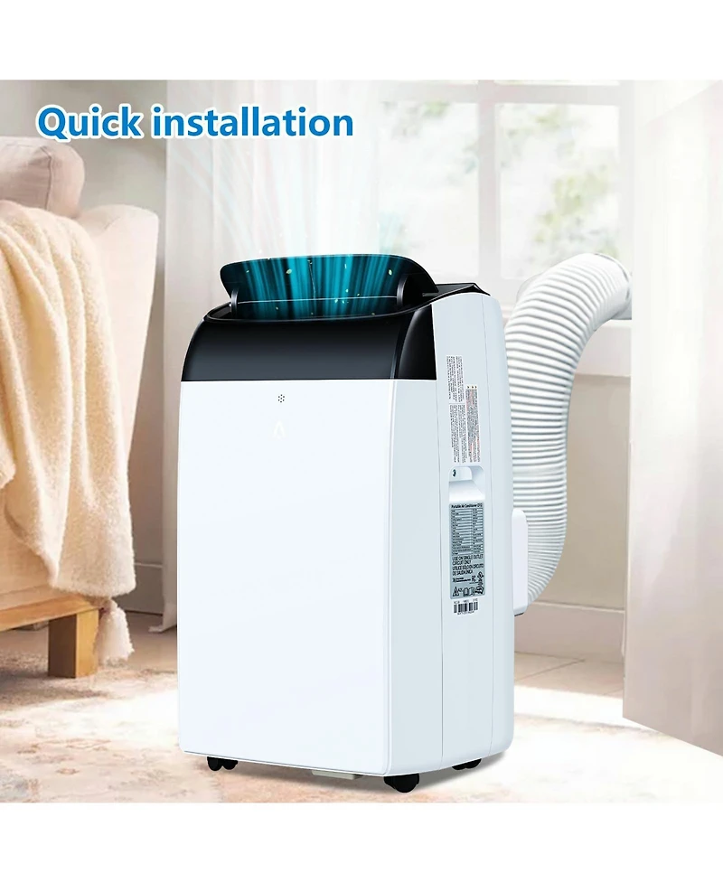 Xo 12000 Btu Portable Air Conditioners with Cooling, Dehumidifying, and Fan Functions for Up to 550 sq. ft. Rooms