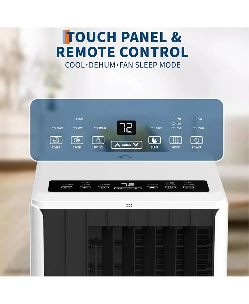 Xo 8000 Btu Plus Portable Air Conditioners, 3 in 1 with Cool, Dry, Fan Modes for Bedroom up to 350 Sq.Ft.