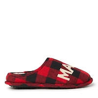 Dearfoams Family Plan Buffalo Check Slipper