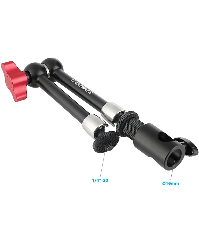 Camvate 11inch Articulating Magic Arm with 1/4inch Thread Screw Mount and Light Stand Head Adapter