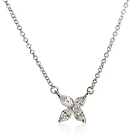 Pre-Owned Tiffany & Co Platinum Diamond Small Model Victoria Pendant